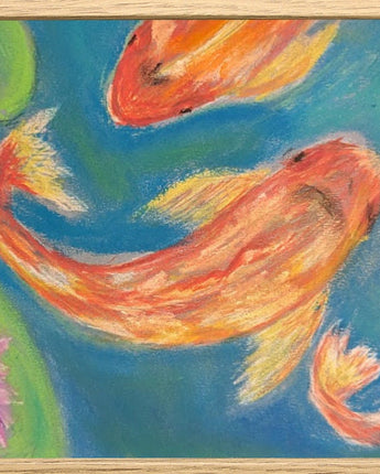 Koi Fish Print Available for Download | Made with Color Pastel Pencils