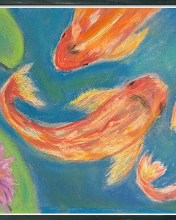 Koi Fish Print Available for Download | Made with Color Pastel Pencils