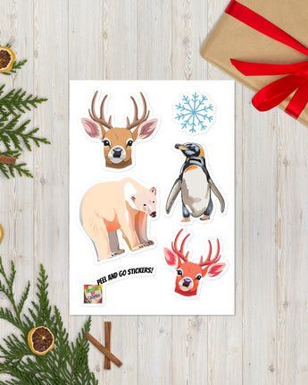 Holiday Animals Sticker sheet