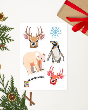 Holiday Animals Sticker sheet